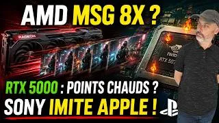 Miniature : AMD : MFG 8X 😱 RTX 5000 : Problème ? 🤔 SONY imite APPLE 🙄 Mon nouveau roman 😎