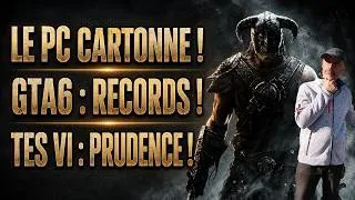 Miniature : PC en forme 😃 SONY Critiqué 😱 GTA6 Cartonne 😮 NVIDIA : IA en berne 🤔 CD PROJEKT RED : Au top ! ☺️