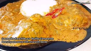 Miniature : Sauce pâte d'arachide aux feuilles d'amarantes