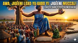 Miniature : Awa ak loxoom yu gùddu yi mu dimbalé waa dëkk bi ci taw bi(histoire en wolof 