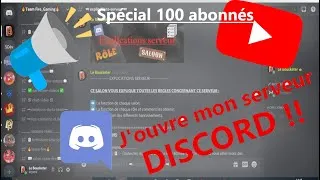 Miniature : J'ouvre mon serveur Discord !! Spécial 100 abonnés 🔥🎉