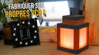 Miniature : Fabriquer un circuit imprimé avec EasyEDA et JLCPCB ! (Lanterne Minecraft DIY)