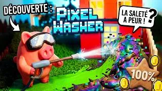 Miniature : PIXEL WASHER : Le jeu de nettoyage pixel art le plus satisfaisant ? (Gameplay FR)