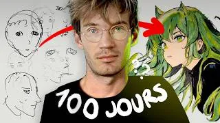 Miniature : J'ai étudié la progression FULGURANTE en dessin de Pewdiepie
