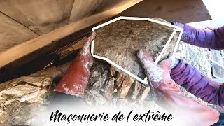 Miniature : Maçonnerie en pierre : on finit le toit !