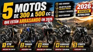 Miniature : TOP 5 Motos 300 à 500 cc Qui Cartonnent En 2026