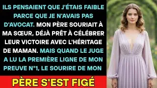 Miniature : Au Tribunal, Mon Père A Ricané "Pauvre Fille, Sans Avocat? Pathétique" Alors J'ai Ouvert Mon Dossier
