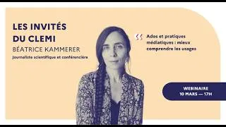 Miniature : [Les invités du CLEMI] parentalité numérique : Béatrice Kammerer, Ados et pratiques médiatiques