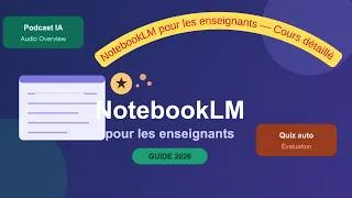 Miniature : NotebookLM pour Enseignants : Le Guide Complet 2026 (IA, Podcasts, Quiz, Flashcards)