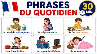 Miniature : 🚀Cette vidéo de 30 min va améliorer votre français🇫🇷 Phrases du Quotidien Parlez Français Couramment