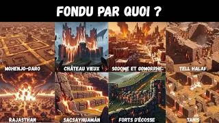 Miniature : 8 ruines antiques mystérieusement FONDUES par une catastrophe oubliée