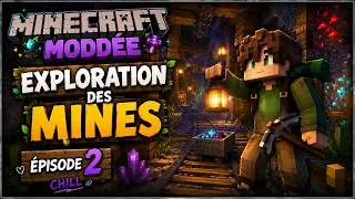 Miniature : 🌙 Exploration relax des cavernes | Minecraft Modée Chill ep 2