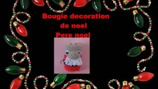 Miniature : bougie décoration de noël au crochet  (père noël)