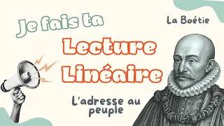 Miniature : LA BOETIE - Lecture Linéaire "Pauvres gens et misérables"