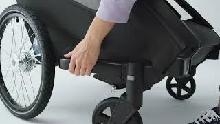 Miniature : Présentation de la remorque vélo Croozer Kid Lykke 2 places en mode poussette
