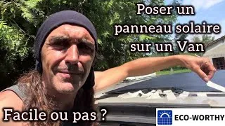 Miniature : Pose d’un panneau solaire sur un van #ecoworthy #solarpanel #vanlife 