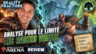 Miniature : Analyse complète des cartes VERTES pour le LIMITÉ ! | Réalité Fracturée | MTG Arena