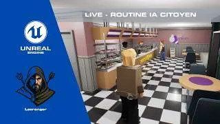 Miniature : UE5 – IA de citoyens : State Trees & Smart Objects (Live)