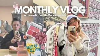 Miniature : MONTHLY VLOG⎜Mes HIGHLIGHTS de MARS 🎀🤭