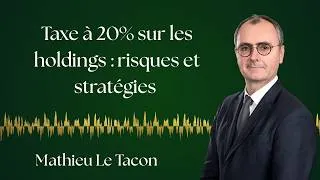 Miniature : Taxe à 20% sur les holdings : risques et stratégies - Mathieu Le Tacon, Delsol Avocats