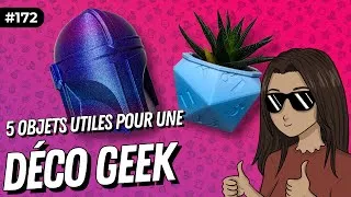 Miniature : Timelapse impression 3D de 5 objets GEEK et UTILES  ! 🤓😎