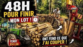 Miniature : 🚜Affouage 2025/2026 :😱 Plus Que 48H pour Finir Mon Lot N°1 ! On Fend Tout Ce Que J'ai Coupé 💪🪵