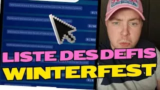 Miniature : LISTE des DÉFIS WINTERFEST sur FORTNITE [ 2023] !