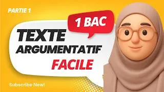 Miniature : Production écrite 1 bac dans la poche طريقة سهلة  #TexteArgumentatif #bacfrançais