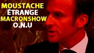 Miniature : Une moustache étrange lors du macronshow à l' ONU