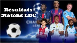 Miniature : SCORES DES MATCHS CHAMPIONS LEAGUES
