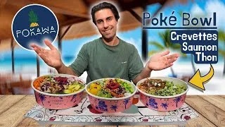 Miniature : JE TESTE DES POKE BOWL POUR LA PREMIERE FOIS CHEZ POKAWA 🥗(Poké Crevettes, Saumon, Thon, Poulet...)