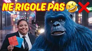 Miniature : ESSAYE DE NE PAS RIRE 😂 Spéciale Gorille IA 🦍 🤖 | 99.99% IMPOSSIBLE Challenge