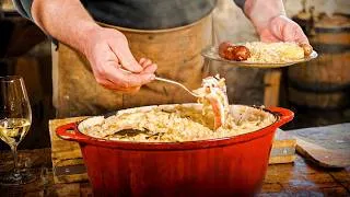 Miniature : Je cuisine une Choucroute de terroir ! (Fermentation du chou en barrique)