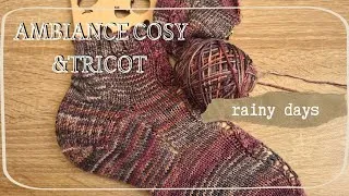 Miniature : Tricot sous la pluie ☔ mes projets Ravelry avancent + nouvelle paire de chaussettes