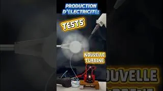 Miniature : ⚙️Nouvelle turbine-alternateur maison ! Collège. Cours. Education. Production d’électricité. Tests.