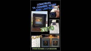 Miniature : CONSTRUIS TA CHAMBRE NOIRE AVEC LENTILLE. Experience.TUTORIEL.DIY.#science #experience  #optical