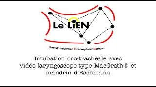 Miniature : Intubation oro-trachéale avec vidéo-laryngoscope type MacGrath® et mandrin d'Eschmann