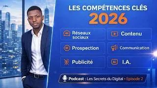 Miniature : LES OUTILS ET COMPETENCES INCONTOURNABLES POUR REUSSIR EN MARKETING DIGITAL #PodcastEP2