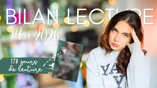 Miniature : Bilan lecture - Mai 2026 : 178 jours pour fini un livre 🥲