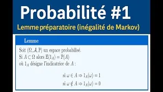 Miniature : Lemme Préparatoire à l'Inégalité de Markov — Démonstration | BTS IUT Maths Sup