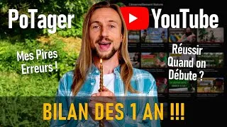 Miniature : 1 an de Potager et Youtube : Réussir Quand on est Débutant ? Mes Pires Erreurs ! Bilan Récapitulatif