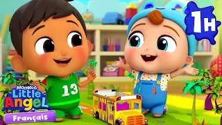 Miniature : Les roues de l'autobus Dinosaures | Comptines avec Bébé Louis | Little Angel Français