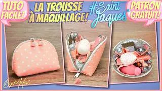 Miniature : 🌸 Tuto Couture Facile #DIY 🌸 La Trousse à Maquillage #SaintJacques #ByMélou 🥰
