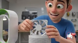 Miniature : 🔥 Fini la chaleur, place au design ! 🌪️ Impression 3d Ventilateur sans pales