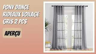 Miniature : AVIS (2026) : PONY DANCE Rideaux Voilage Gris 2 pcs. DÉTAILS