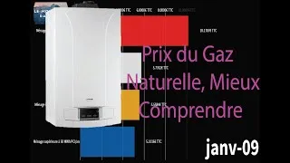 Miniature : Gaz naturel, prix pour un ménage de 2007 - 2019