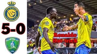 Miniature : Al nassr VS Al Fateh 5-0 | Ronaldo  Hat-trick🔥 All goals & Extended Highliths 2023