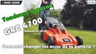 Miniature : Tondeuse à gazon Black & Decker GRC 4700 de 2010 remplacer la batterie, est-ce possible ?