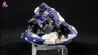 Miniature : Géode d'azurite de Bou-Azzer - Maroc.