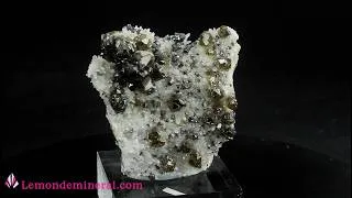 Miniature : Cléophane, galène et quartz | Madan, Bulgarie - (#610)